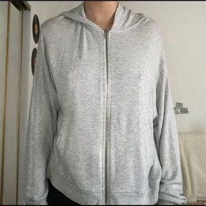 Brandy Melville zip up sweater